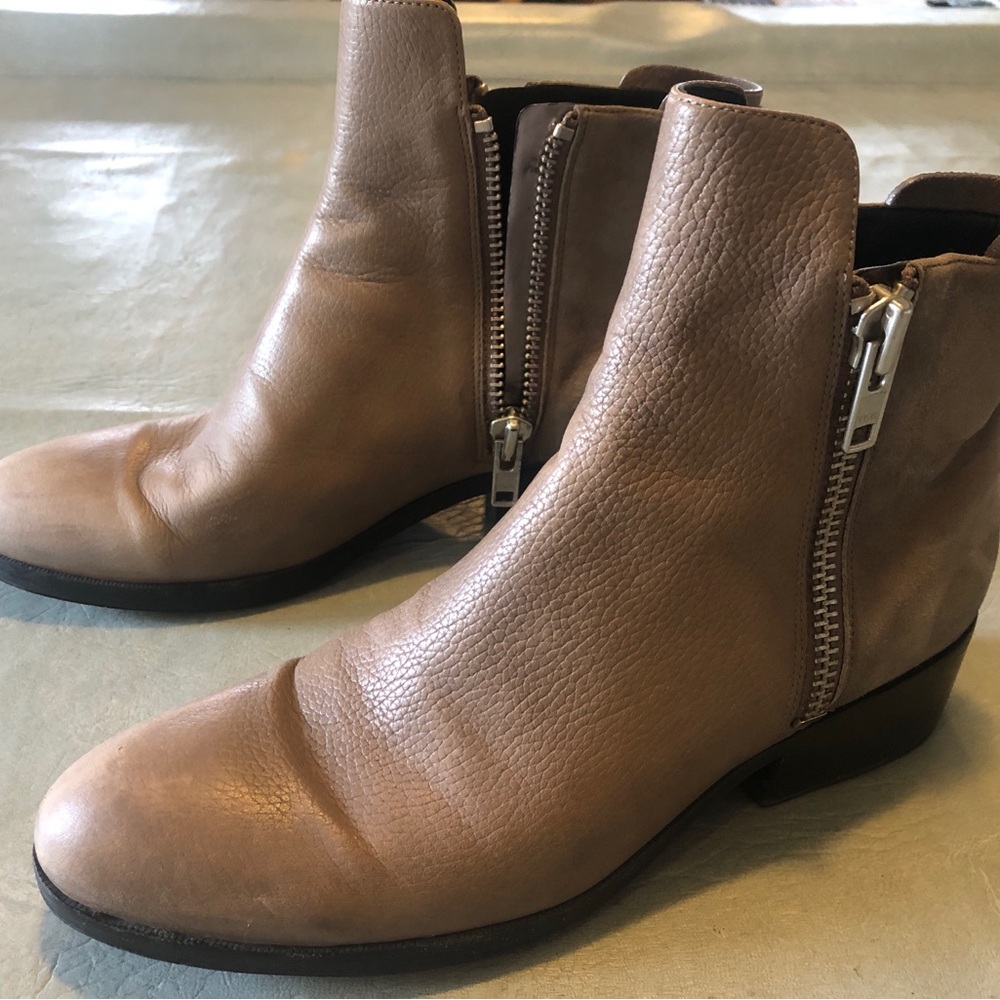 3.1 Phillip Lim Taupe Zip Ankle Boots 39 (US 9)